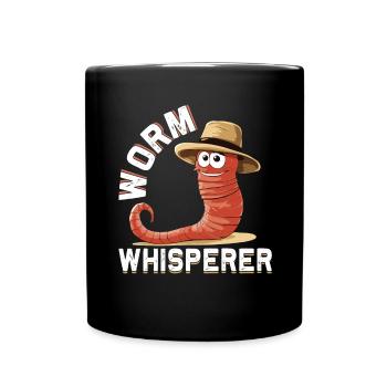 Lombricompost - Ver de terre - Ver - Ver de l’agriculteur - Mug uni - noir - Devant