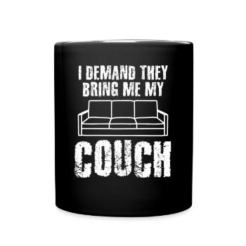 Sofa Couch - Tasse einfarbig - Schwarz - Vorne