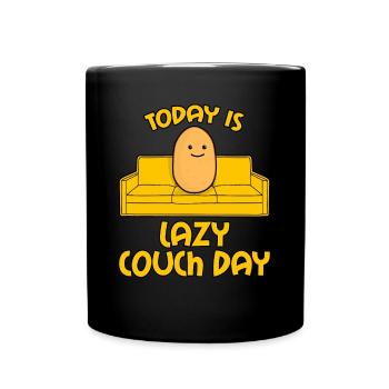 Potato Couch Sofa - Tasse einfarbig - Schwarz - Vorne