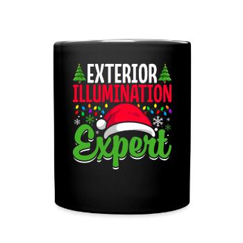 Außenbeleuchtung Experte Weihnachtsbeleuchtung - Tasse einfarbig - Schwarz - Vorne