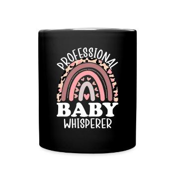 Professional Baby Whisperer Childbirth Maternity - Full Colour Mug - black - Front