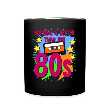 80s Party 1980's Retro - Full Colour Mug - black - Front