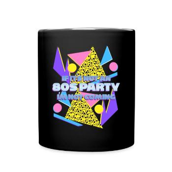 1980's Retro 80s Party - Full Colour Mug - black - Front