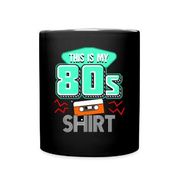 Rétro des années 1980 et des années 80 - Mug uni - noir - Devant