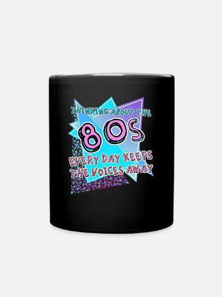80s Retro Joke 1980 - Tasse einfarbig - Schwarz