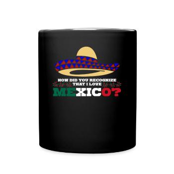 Mexico Mexican Flag Mexicans - Full Colour Mug - black - Front