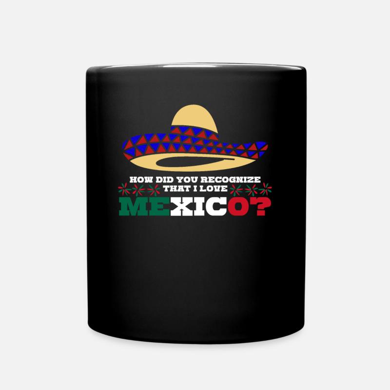 Mexico Mexican Flag Mexicans - Full Colour Mug - black