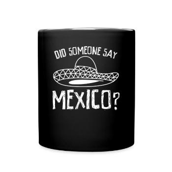Mexique Sombrero Mexicain Chapeau Mexicain Mexicains - Mug uni - noir - Devant