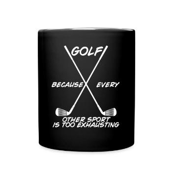 Golf Club Golf Course - Full Colour Mug - black - Front