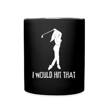 Golf Club Golf Ball Golfer - Full Colour Mug - black - Front