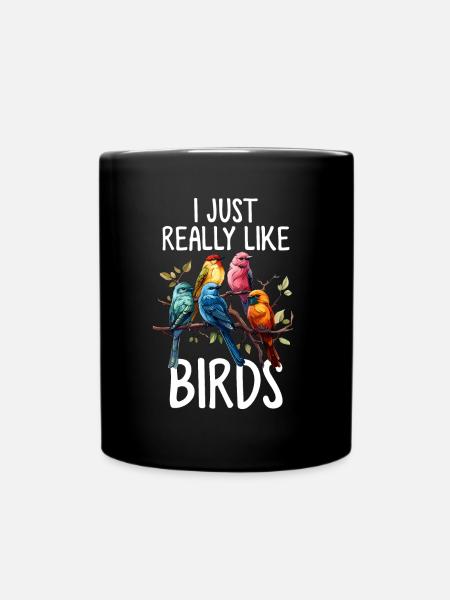 J’aime vraiment les oiseaux Observation drôle d’oiseaux - Mug uni - noir