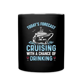 Lustige Kreuzfahrt Liebhaber Bootsfahrt Reise Sommer Strand - Tasse einfarbig - Schwarz - Vorne