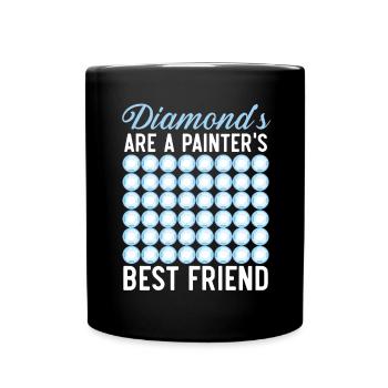 Diamond Painting Tools Diamond Painter - Full Colour Mug - black - Front