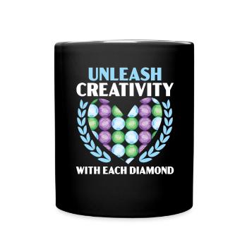 Diamond Painting Tools Diamond Painter - Full Colour Mug - black - Front