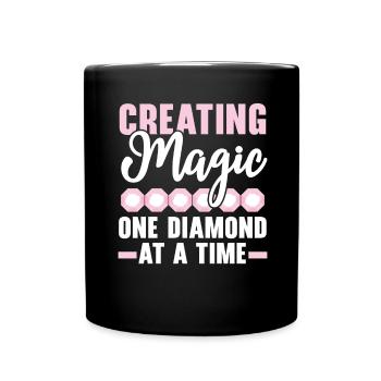 Diamond painting hand tools diamond painter - Full Colour Mug - black - Front