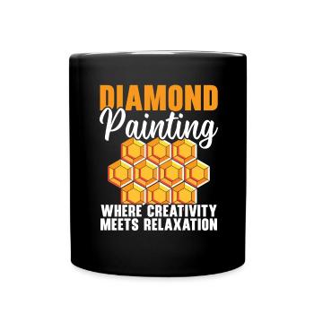 Diamond painting hand tools diamond painter - Full Colour Mug - black - Front