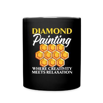 Diamond Painting Tools Diamond Painter - Full Colour Mug - black - Front