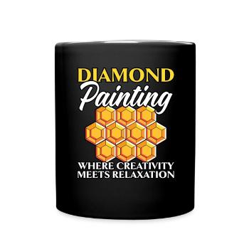 Diamond Painting Tools Diamond Painter - Full Colour Mug - black - Front