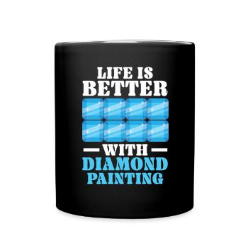 Diamond Painting Tools Diamond Painter - Full Colour Mug - black - Front
