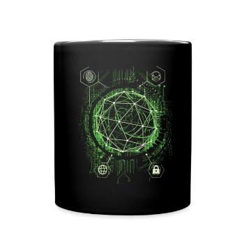 Drôle Hacker Style Hacking Amant Ordinateur - Mug uni - noir - Devant