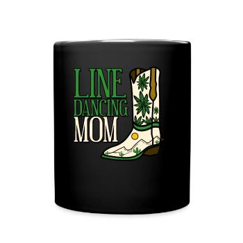 Line Dance Boat Country Music - Full Colour Mug - black - Front