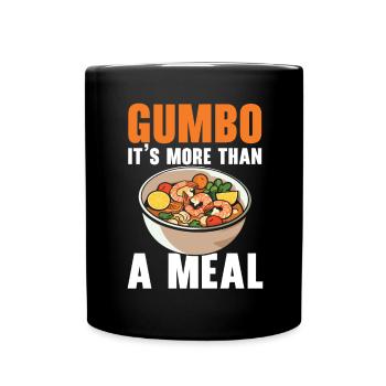Gumbo Lovers Foodie Louisiane Manger Cuisine Cajun - Mug uni - noir - Devant
