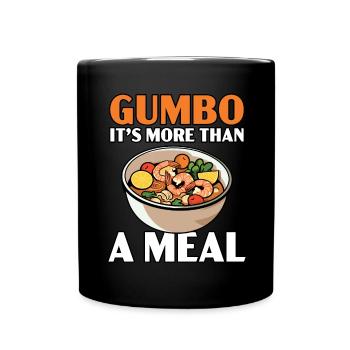 Gumbo Lovers Foodie Louisiane Manger Cuisine Cajun - Mug uni - noir - Devant