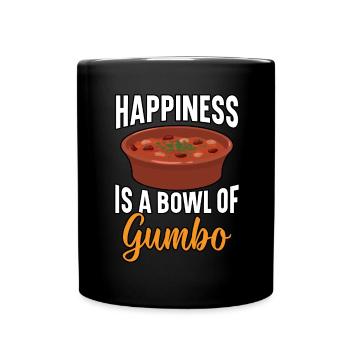 Gumbo Lovers Foodie Louisiane Manger Cuisine Cajun - Mug uni - noir - Devant