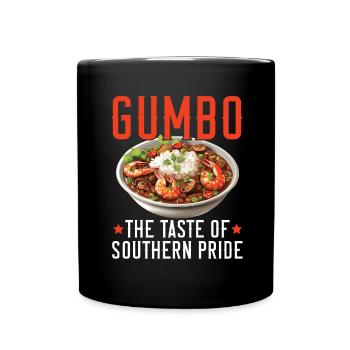 Gumbo Lover Foodie Louisiane Cuisine Cajun Cuisine - Mug uni - noir - Devant