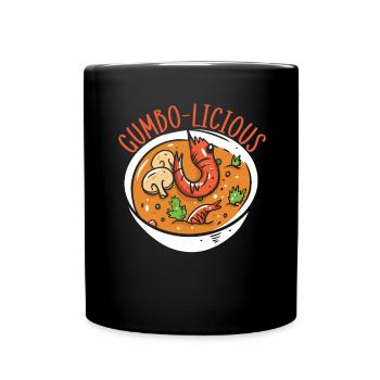 Gumbo Lovers Foodie Louisiane Manger Cuisine Cajun - Mug uni - noir - Devant