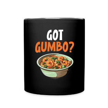 Gumbo-Liebhaber Foodie Louisiana Essen Cajun-Küche - Tasse einfarbig - Schwarz - Vorne