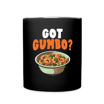 Gumbo Lovers Foodie Louisiane Manger Cuisine Cajun - Mug uni - noir - Devant
