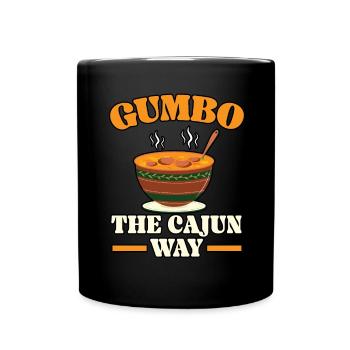 Gumbo Lovers Foodie Louisiane Manger Cuisine Cajun - Mug uni - noir - Devant