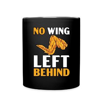 Buffalo Wings Foodie Cuisine Américaine Poulet - Mug uni - noir - Devant