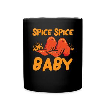 Buffalo Wings Foodie Cuisine Américaine Poulet - Mug uni - noir - Devant