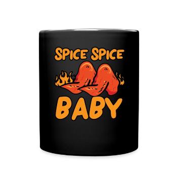 Buffalo Wings Foodie Cuisine Américaine Poulet - Mug uni - noir - Devant