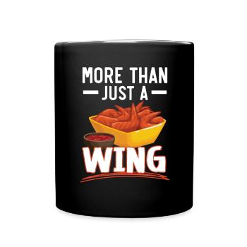 Buffalo Wings Foodie Cuisine Américaine Poulet - Mug uni - noir - Devant