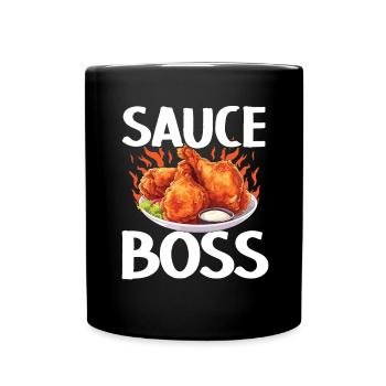 Buffalo Wings Foodie Cuisine Américaine Poulet - Mug uni - noir - Devant