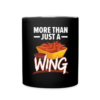 Buffalo Wings Foodie Cuisine Américaine Poulet - Mug uni - noir - Devant