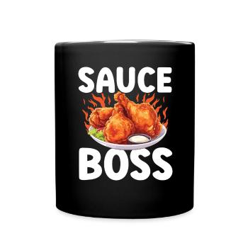 Buffalo Wings Foodie Cuisine Américaine Poulet - Mug uni - noir - Devant