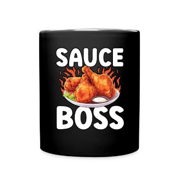 Buffalo Wings Foodie Cuisine Américaine Poulet - Mug uni - noir - Devant