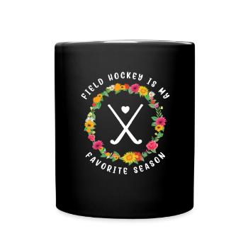 Le hockey sur gazon est ma saison préférée de hockey en salle - Mug uni - noir - Devant