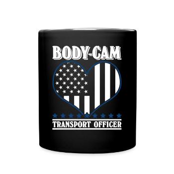 Police Body-Cam Policier - Mug uni - noir - Devant