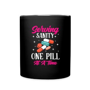 Drôle Psychiatrique - Mug uni - noir - Devant