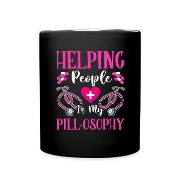 Soins infirmiers psychiatriquesPsychiatrique - Mug uni - noir - Devant