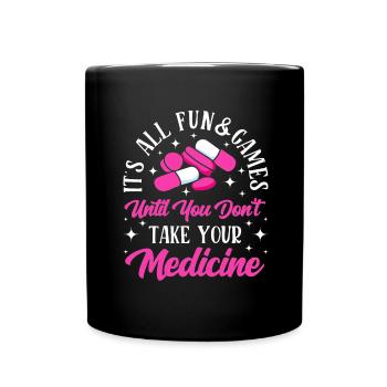 Drôle Psychiatrique - Mug uni - noir - Devant