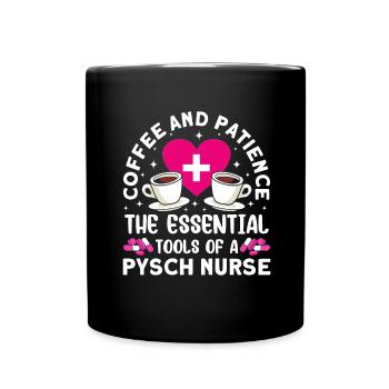 Drôle Mental Soins Infirmiers Psychiatrique - Mug uni - noir - Devant