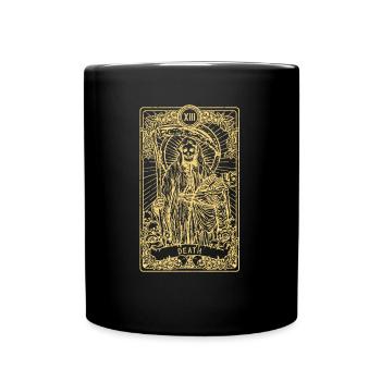 Mort I Carte de Tarot satanique I Diseuse de bonne aventure - Mug uni - noir - Devant
