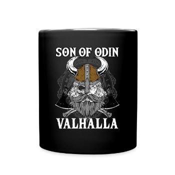 Fils d’Odin Valhalla I Mythologie Viking - Mug uni - noir - Devant