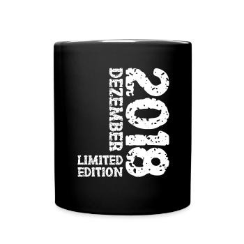 2018 December Limited Edition 5th Birthday Decoration - Full Colour Mug - black - Front
